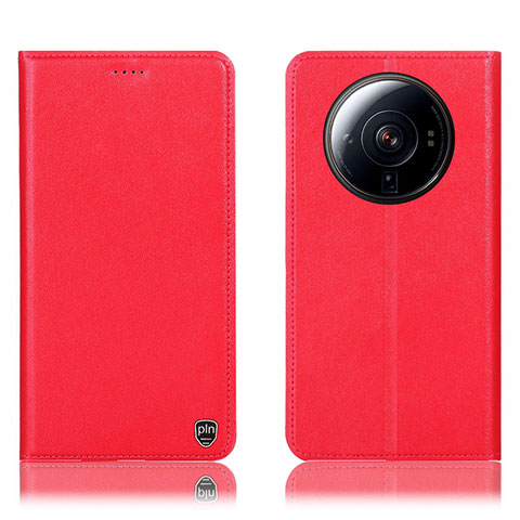 Coque Portefeuille Livre Cuir Etui Clapet H09P pour Xiaomi Mi 12 Ultra 5G Rouge