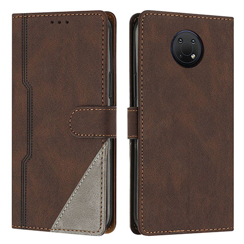 Coque Portefeuille Livre Cuir Etui Clapet H09X pour Nokia G20 Marron