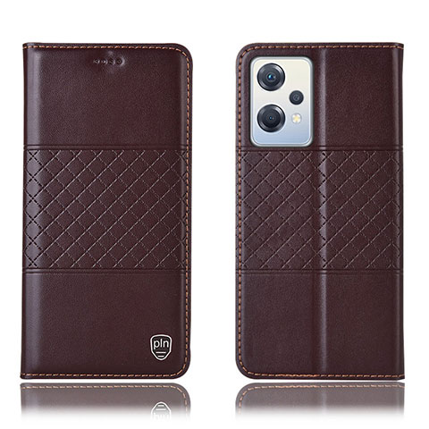 Coque Portefeuille Livre Cuir Etui Clapet H10P pour OnePlus Nord CE 2 Lite 5G Marron