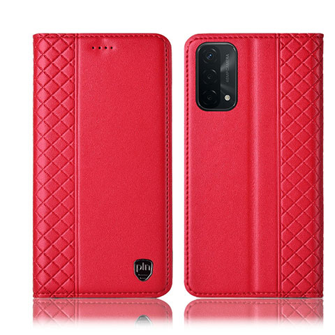 Coque Portefeuille Livre Cuir Etui Clapet H10P pour Oppo A93 5G Rouge