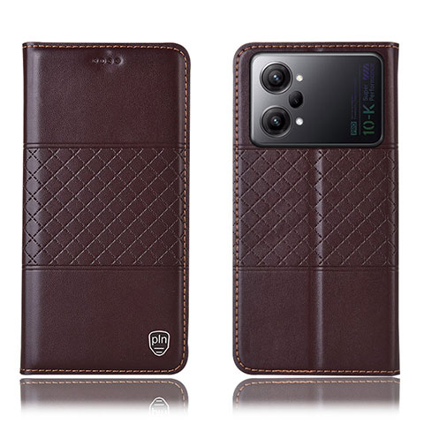 Coque Portefeuille Livre Cuir Etui Clapet H10P pour Oppo K10 Pro 5G Marron