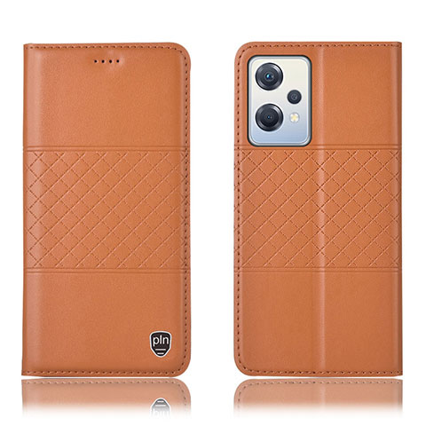 Coque Portefeuille Livre Cuir Etui Clapet H10P pour Oppo K10X 5G Orange