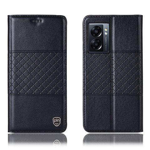 Coque Portefeuille Livre Cuir Etui Clapet H10P pour Realme V23 5G Noir