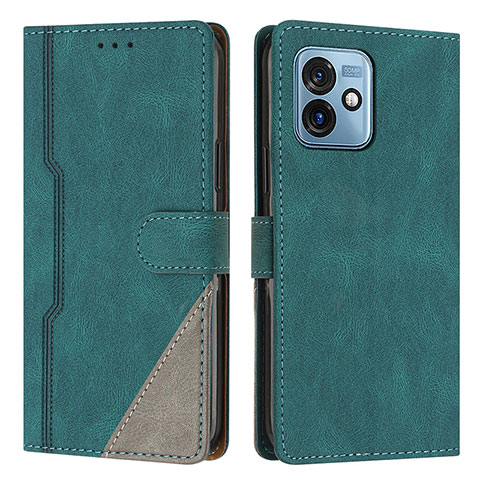 Coque Portefeuille Livre Cuir Etui Clapet H10X pour Motorola Moto G 5G (2023) Vert