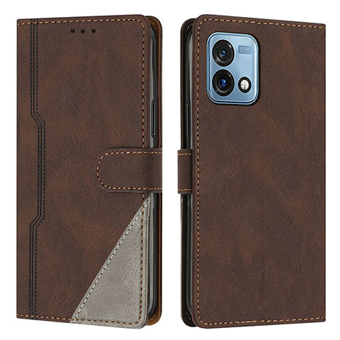 Coque Portefeuille Livre Cuir Etui Clapet H10X pour Motorola Moto G Stylus (2023) 5G Marron