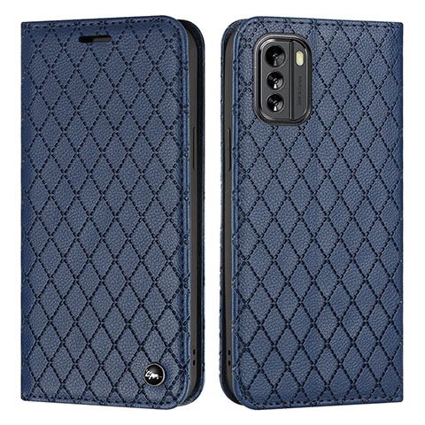 Coque Portefeuille Livre Cuir Etui Clapet H10X pour Nokia G60 5G Bleu