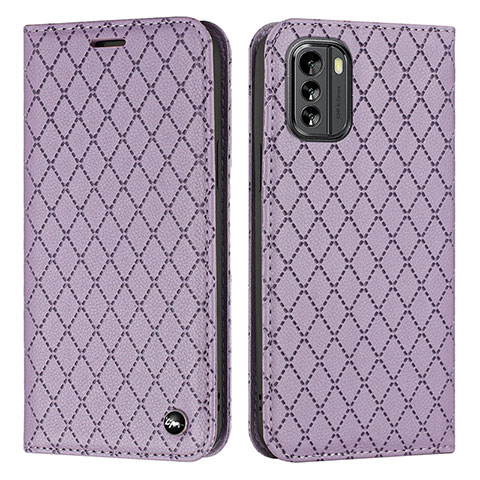 Coque Portefeuille Livre Cuir Etui Clapet H10X pour Nokia G60 5G Violet