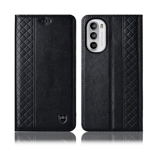 Coque Portefeuille Livre Cuir Etui Clapet H11P pour Motorola MOTO G52 Noir