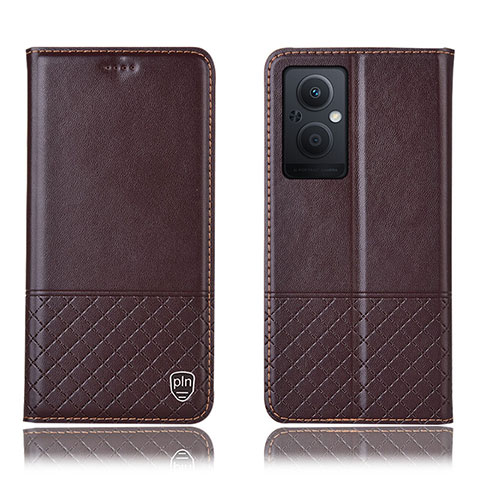 Coque Portefeuille Livre Cuir Etui Clapet H11P pour OnePlus Nord N20 5G Marron