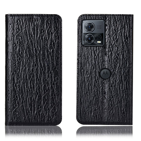 Coque Portefeuille Livre Cuir Etui Clapet H15P pour Motorola Moto Edge 30 Fusion 5G Noir