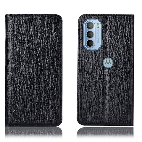 Coque Portefeuille Livre Cuir Etui Clapet H15P pour Motorola Moto G31 Noir