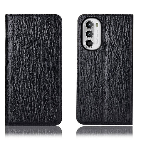 Coque Portefeuille Livre Cuir Etui Clapet H15P pour Motorola MOTO G52 Noir