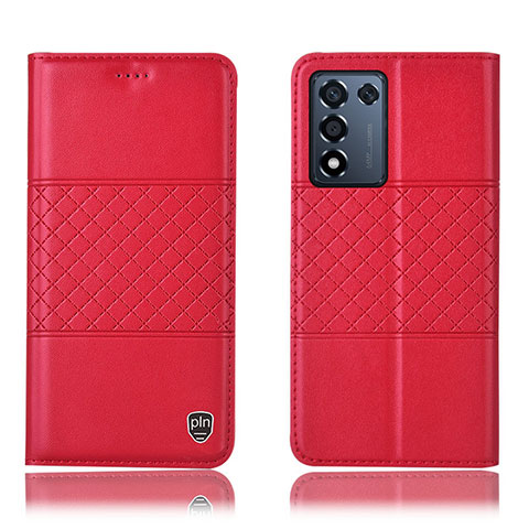 Coque Portefeuille Livre Cuir Etui Clapet H15P pour Oppo K9S 5G Rouge