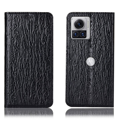 Coque Portefeuille Livre Cuir Etui Clapet H16P pour Motorola Moto Edge 30 Ultra 5G Noir