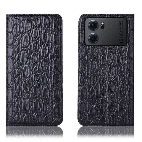 Coque Portefeuille Livre Cuir Etui Clapet H16P pour Oppo K10 5G Noir