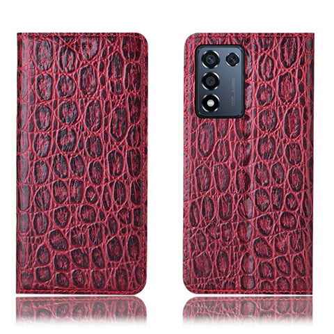 Coque Portefeuille Livre Cuir Etui Clapet H16P pour Realme 9 SE 5G Rouge