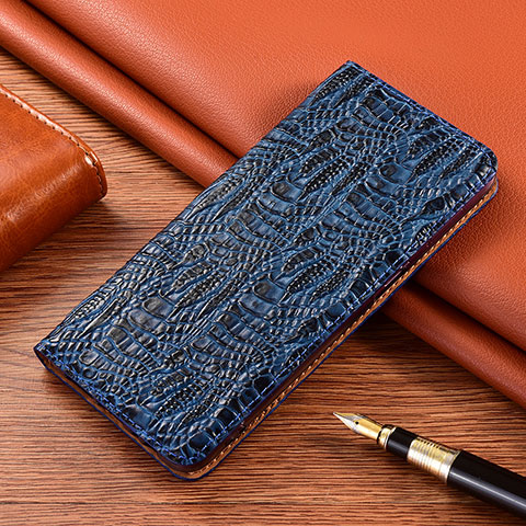 Coque Portefeuille Livre Cuir Etui Clapet H17P pour Asus ZenFone 8 Mini Bleu