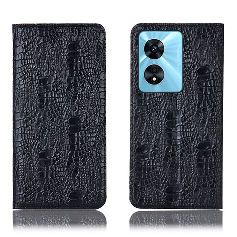 Coque Portefeuille Livre Cuir Etui Clapet H17P pour Oppo A1 5G Noir