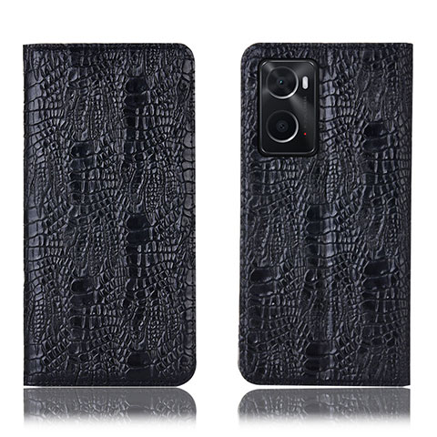 Coque Portefeuille Livre Cuir Etui Clapet H17P pour Oppo A36 Noir