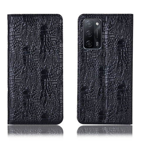 Coque Portefeuille Livre Cuir Etui Clapet H17P pour Oppo A56 5G Noir