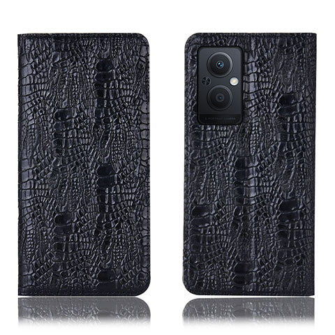 Coque Portefeuille Livre Cuir Etui Clapet H17P pour Oppo A96 5G Noir