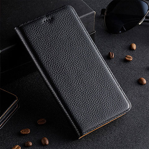 Coque Portefeuille Livre Cuir Etui Clapet H17P pour Vivo iQOO 9 5G Noir