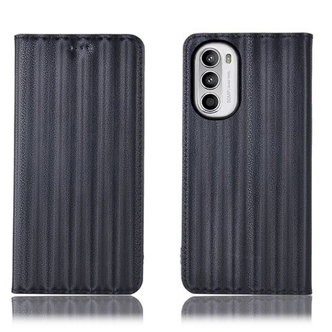 Coque Portefeuille Livre Cuir Etui Clapet H18P pour Motorola Moto G71s 5G Noir