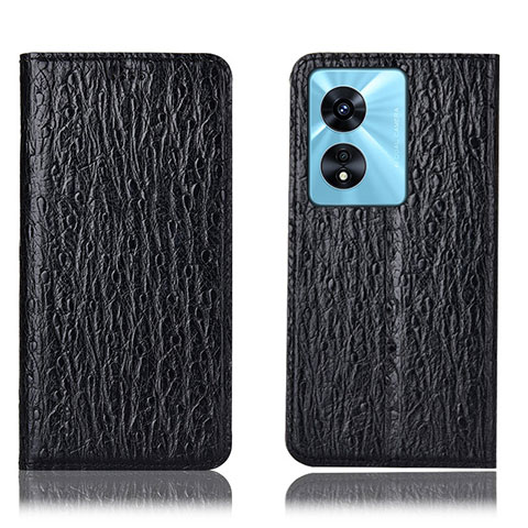 Coque Portefeuille Livre Cuir Etui Clapet H18P pour Oppo A1x 5G Noir