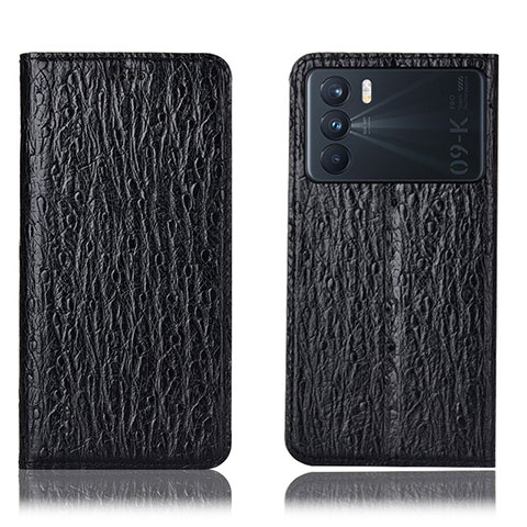 Coque Portefeuille Livre Cuir Etui Clapet H18P pour Oppo K9 Pro 5G Noir