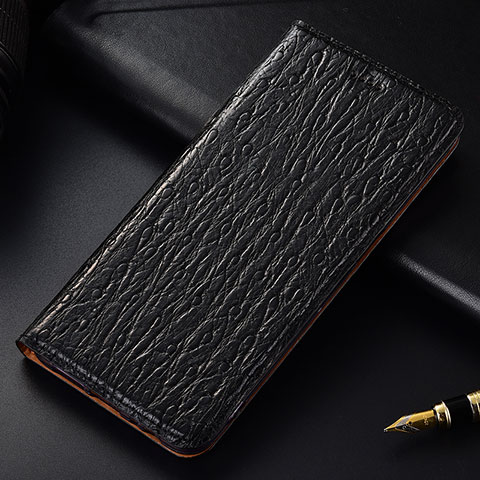 Coque Portefeuille Livre Cuir Etui Clapet H18P pour Samsung Galaxy M30s Noir