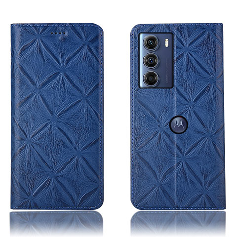 Coque Portefeuille Livre Cuir Etui Clapet H19P pour Motorola Moto Edge S30 5G Bleu