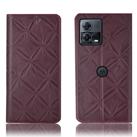 Coque Portefeuille Livre Cuir Etui Clapet H19P pour Motorola Moto S30 Pro 5G Vin Rouge