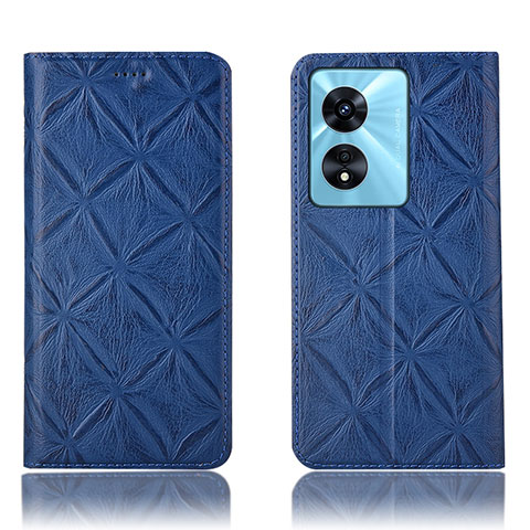 Coque Portefeuille Livre Cuir Etui Clapet H19P pour Oppo A1 Pro 5G Bleu