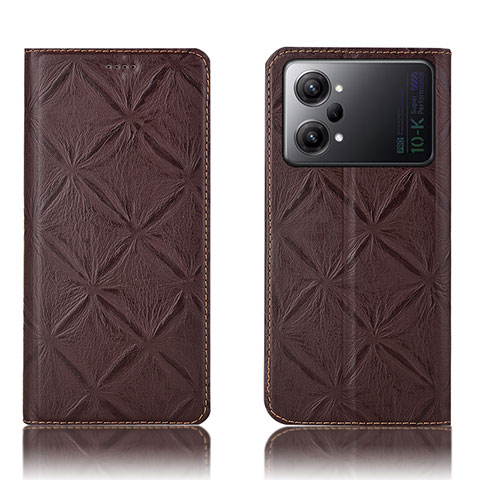 Coque Portefeuille Livre Cuir Etui Clapet H19P pour Oppo K10 Pro 5G Marron