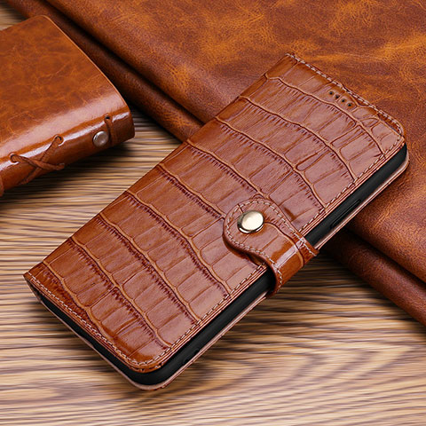 Coque Portefeuille Livre Cuir Etui Clapet H21 pour Apple iPhone 14 Pro Marron