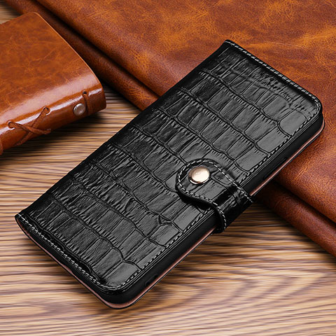 Coque Portefeuille Livre Cuir Etui Clapet H21 pour Apple iPhone 16 Pro Noir