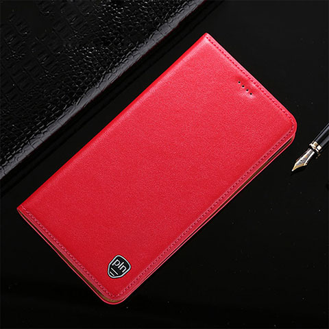 Coque Portefeuille Livre Cuir Etui Clapet H21P pour Asus ZenFone 10 Rouge