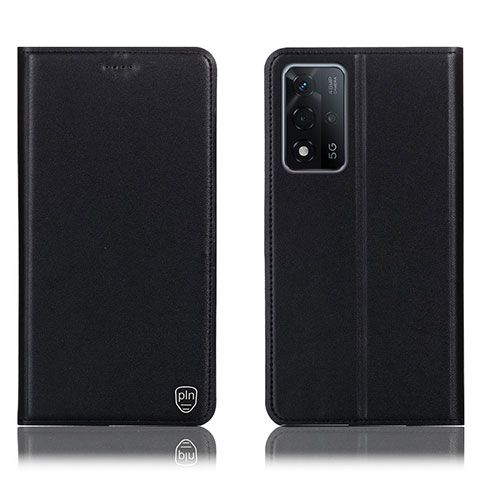 Coque Portefeuille Livre Cuir Etui Clapet H21P pour Oppo A93s 5G Noir