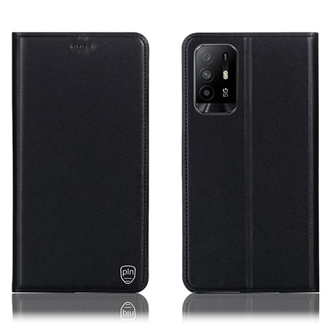 Coque Portefeuille Livre Cuir Etui Clapet H21P pour Oppo A95 5G Noir