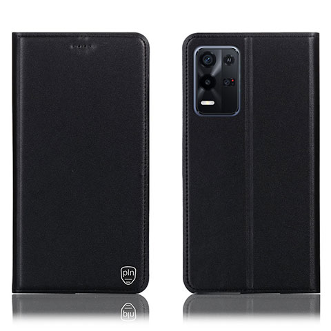 Coque Portefeuille Livre Cuir Etui Clapet H21P pour Oppo K9X 5G Noir