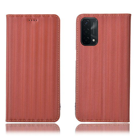 Coque Portefeuille Livre Cuir Etui Clapet H23P pour Oppo A93 5G Bleu