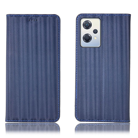 Coque Portefeuille Livre Cuir Etui Clapet H23P pour Oppo K10X 5G Bleu