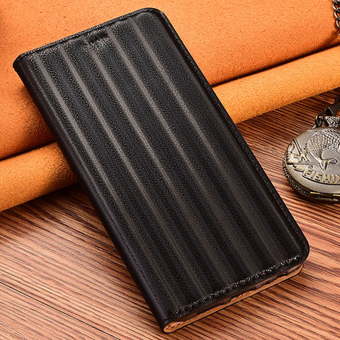 Coque Portefeuille Livre Cuir Etui Clapet H23P pour Xiaomi Redmi 10X Pro 5G Noir