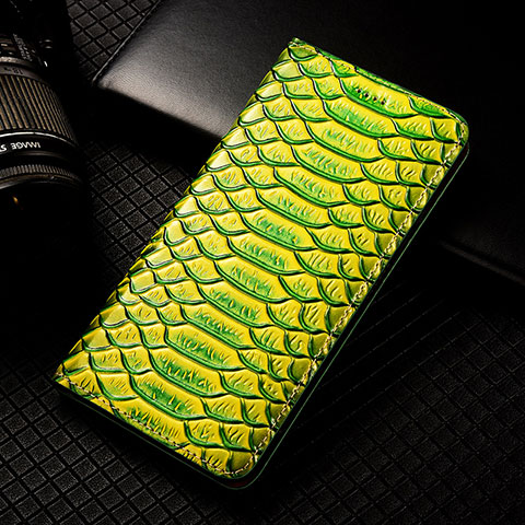 Coque Portefeuille Livre Cuir Etui Clapet H25P pour Motorola Moto Edge 40 5G Vert