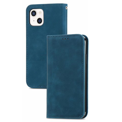 Coque Portefeuille Livre Cuir Etui Clapet H30 pour Apple iPhone 15 Bleu