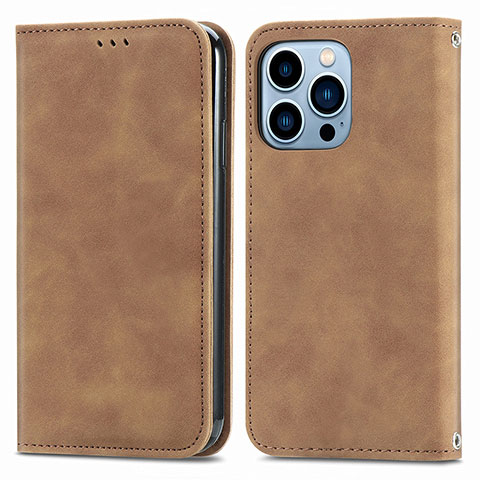 Coque Portefeuille Livre Cuir Etui Clapet H30 pour Apple iPhone 16 Pro Max Marron