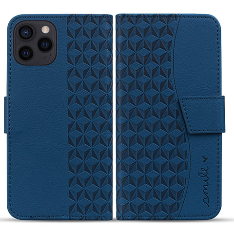 Coque Portefeuille Livre Cuir Etui Clapet HF1 pour Apple iPhone 14 Pro Bleu