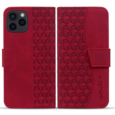 Coque Portefeuille Livre Cuir Etui Clapet HF1 pour Apple iPhone 14 Pro Rouge