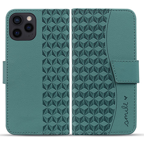 Coque Portefeuille Livre Cuir Etui Clapet HF1 pour Apple iPhone 15 Pro Max Vert