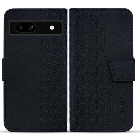 Coque Portefeuille Livre Cuir Etui Clapet HF1 pour Google Pixel 7a 5G Noir